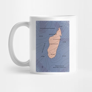 Madagascar Vintage weather map Mug